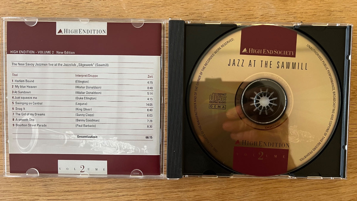 Sampler - High Edition Vol. 2, Jazz At The Sawmill / CD - 1. D-Press. 2006 - Gold CD, High End - (M-/M-)