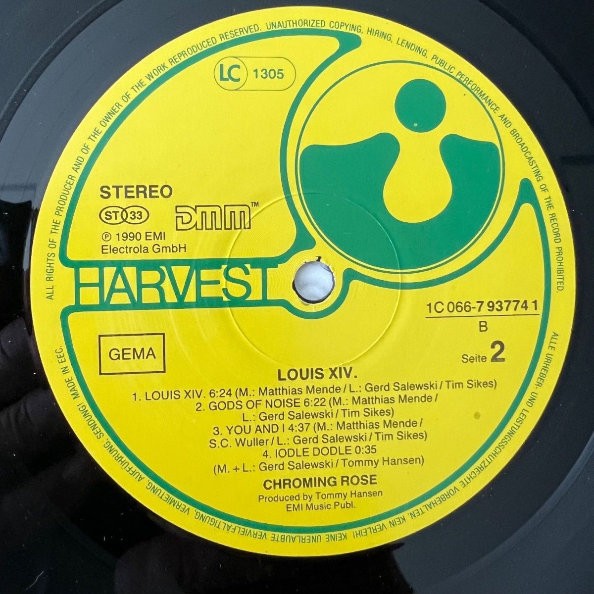 Chroming Rose - Louis XIV / 1. D-Press, 1990 - Gimmick Cover - (M-/M-)