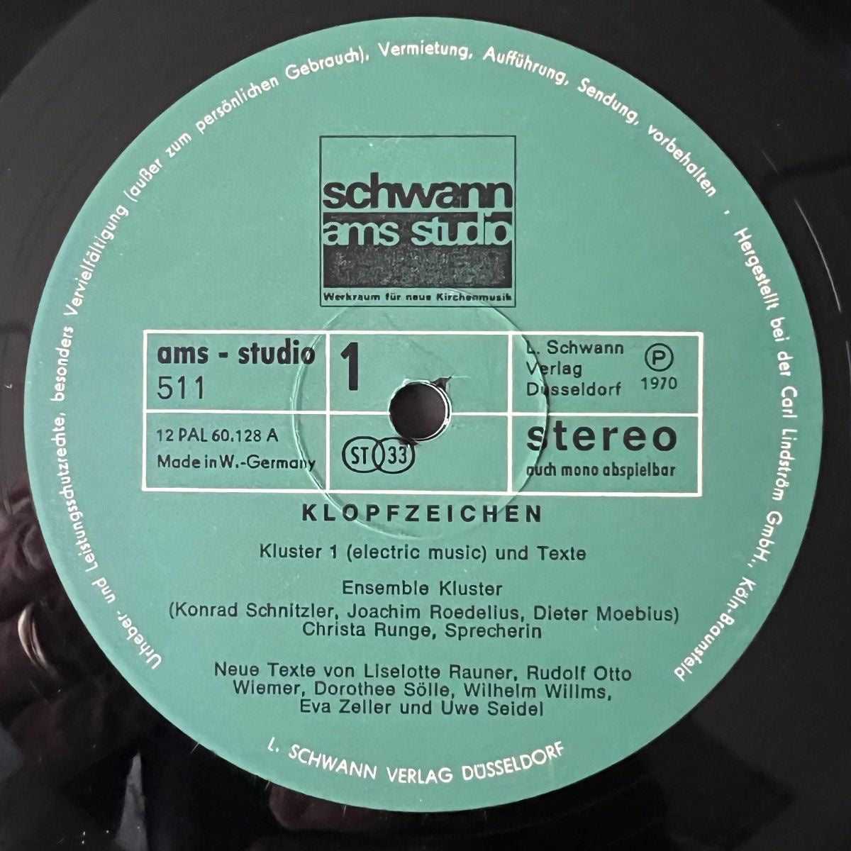 Kluster - Klopfzeichen / D-Press. 1971 - (M-/VG++)