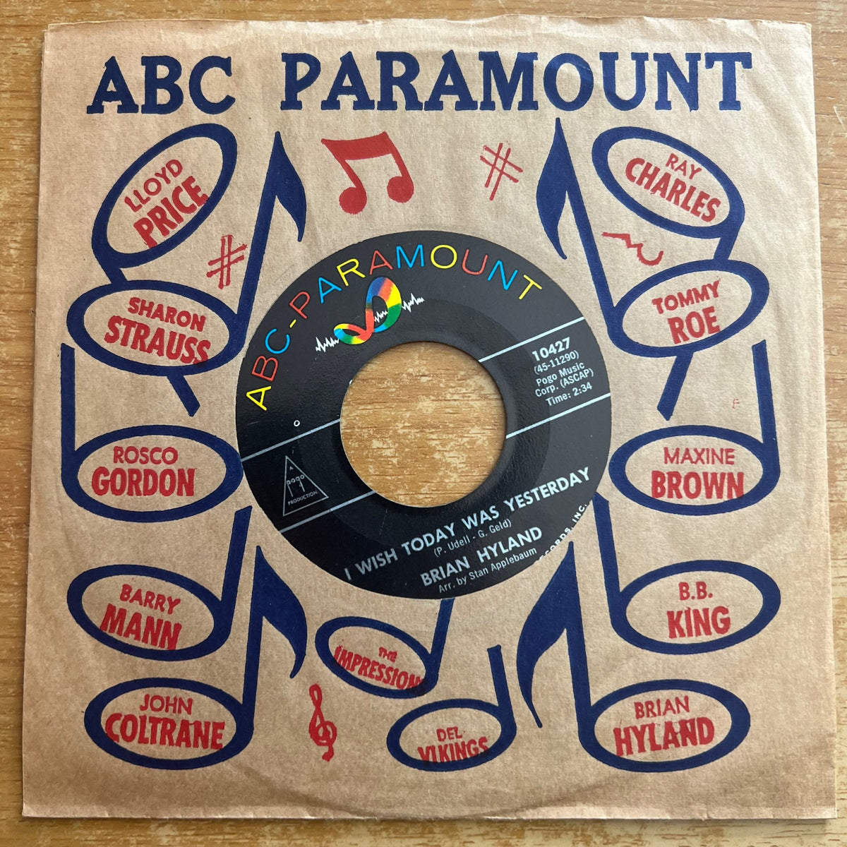 Brian Hyland - Somewhere In The Night / 1. US-Press. 1963 - (M-/VG++)