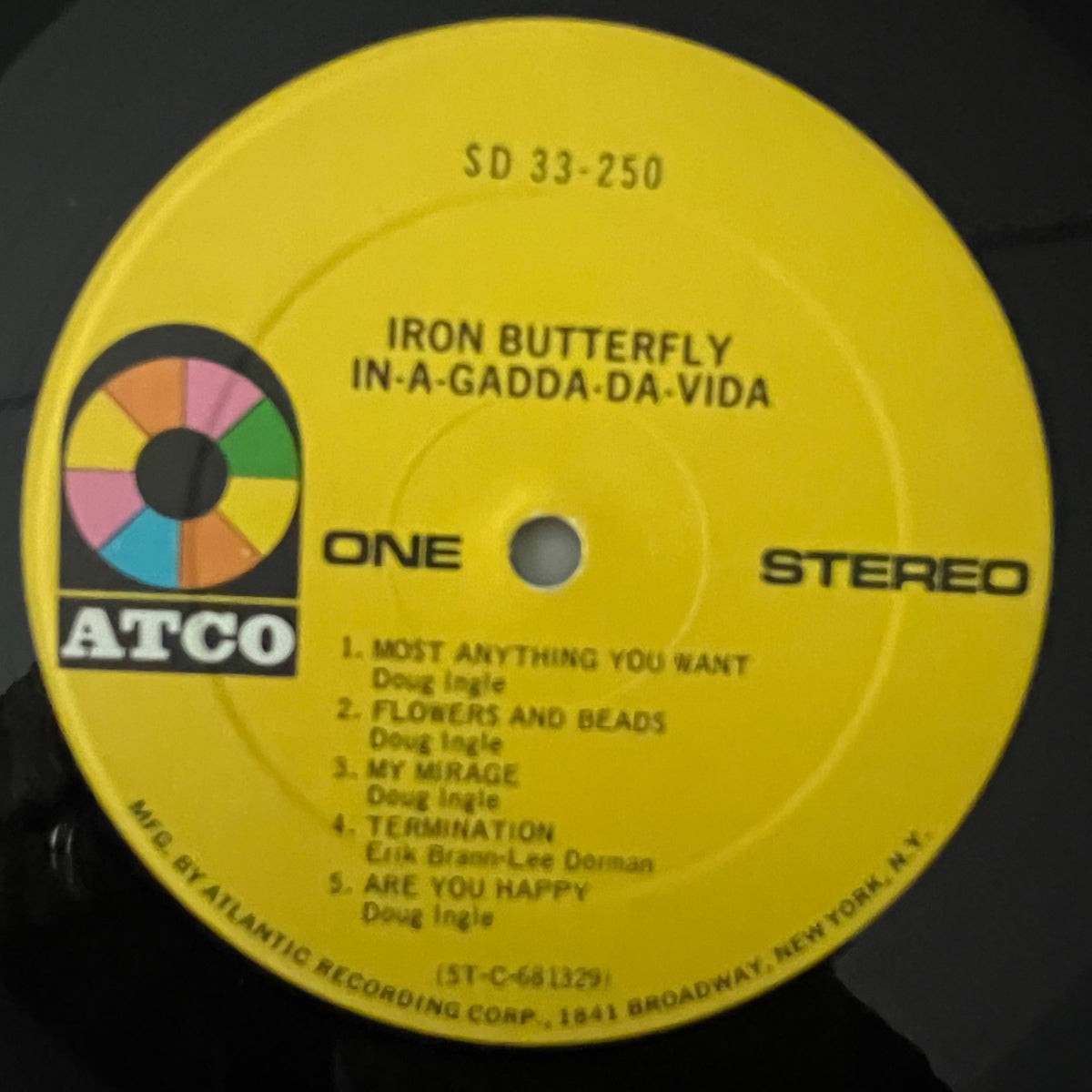 Iron Butterfly - In-A-Gadda-Da Vida / US Press. 1968 - (M-/VG++)