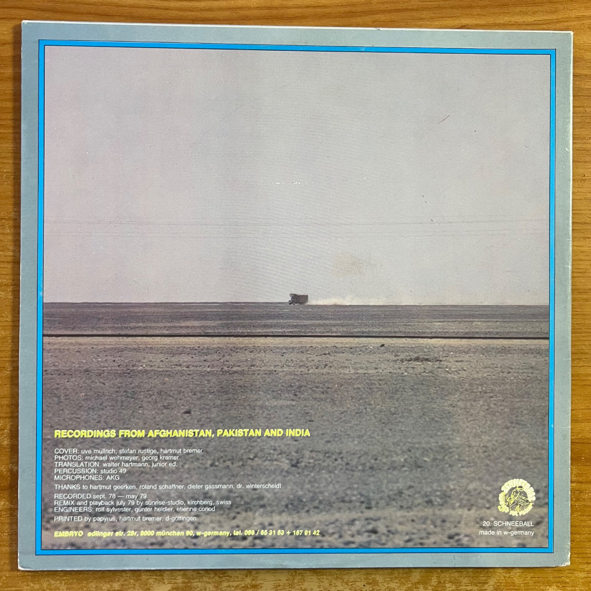 Embryo - Embryo's Reise / 2 LP - 1. D-Press. 1979 - (M-/VG++)