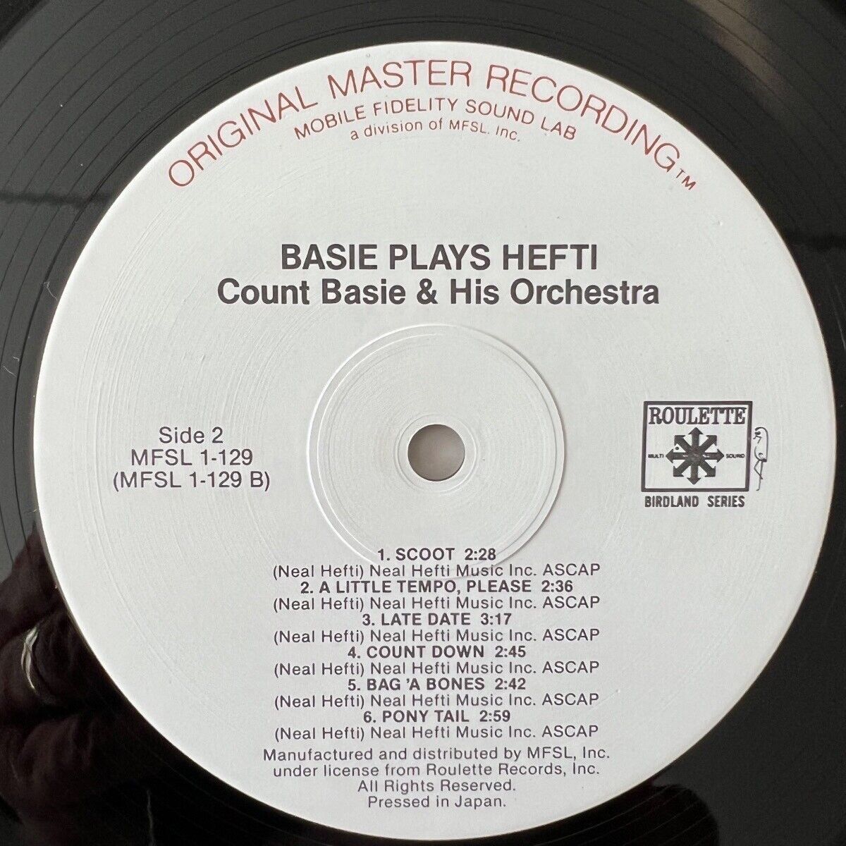 Count Basie - Basie Plays Booklets / Audiophile MFSL 1980 -(VG+/M-)