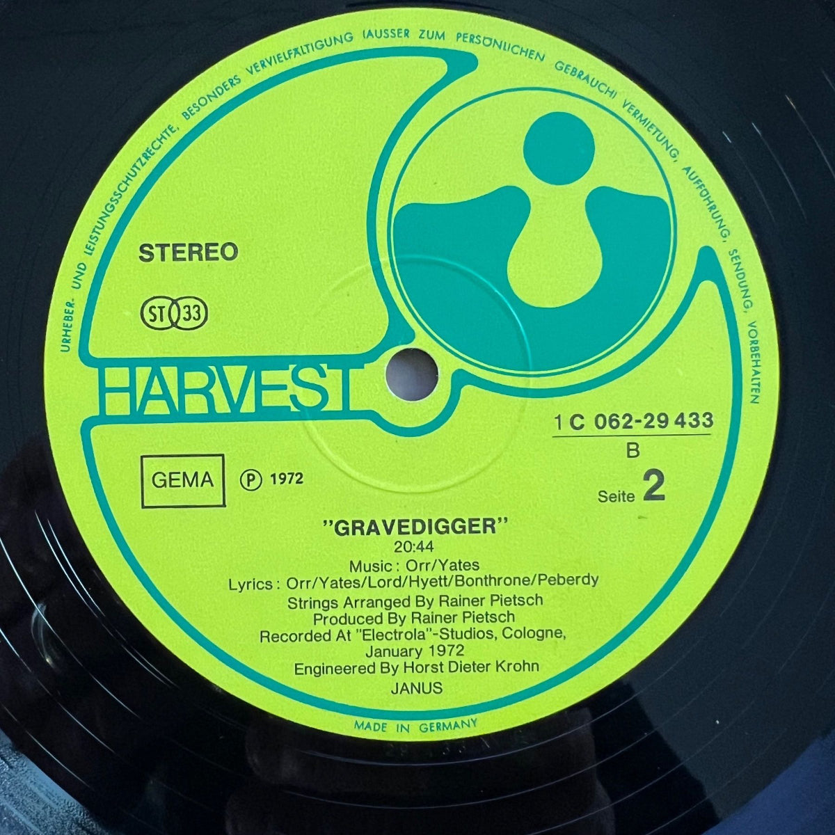 Janus - Gravedigger / 1. D-Press. 1972 - (VG++/VG+)