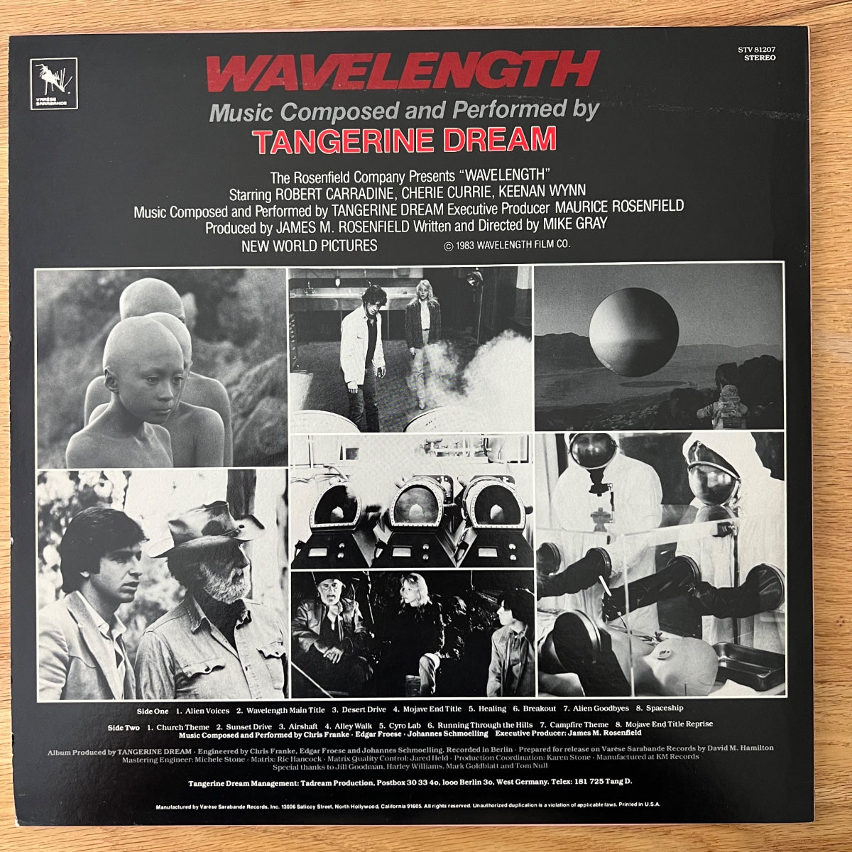 Tangerine Dream - Wavelength (Bande originale) / 1re édition américaine. 1983 - (M-/VG++)