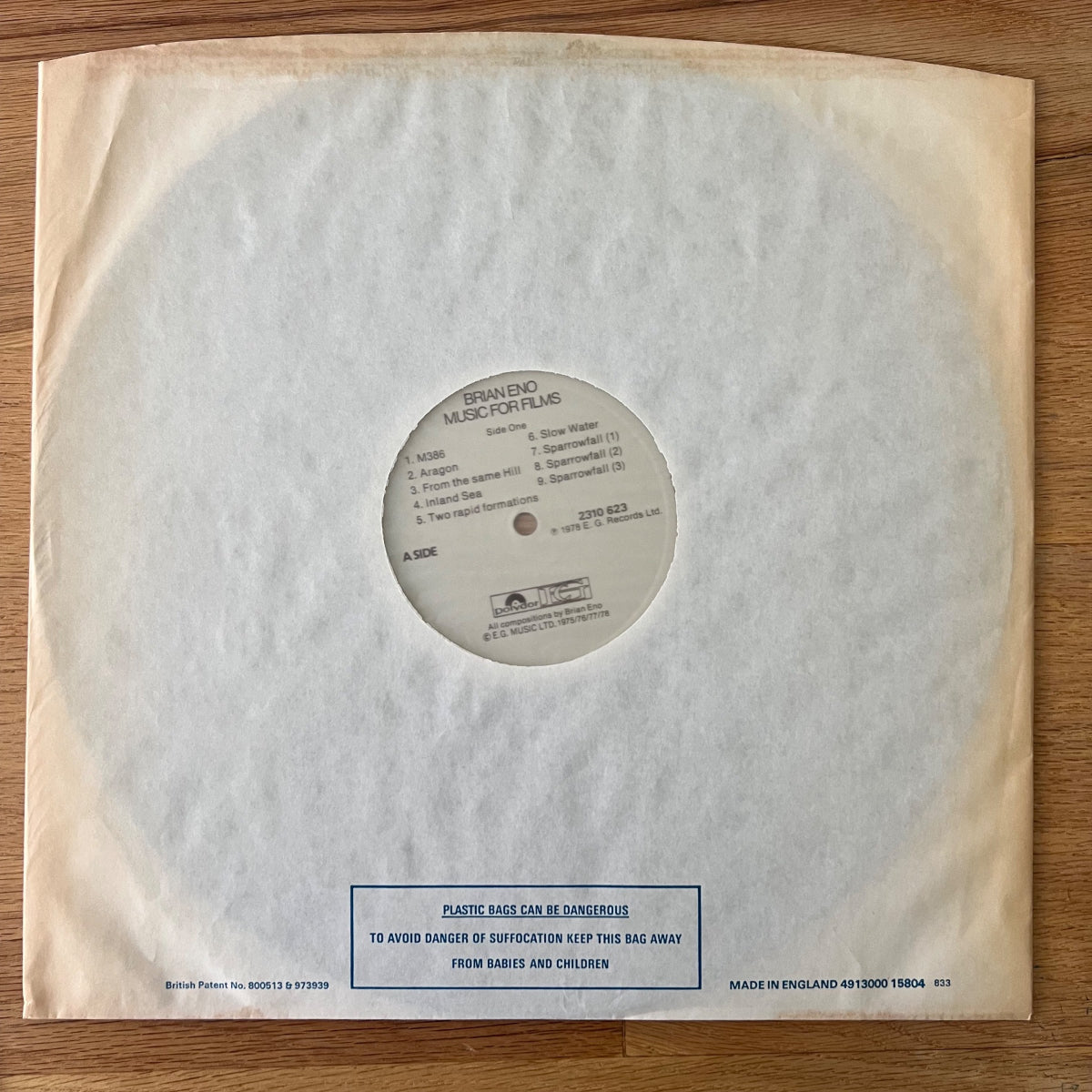 Brian Eno - Music For Films / 1st UK Press. 1978 - (M-/M-)