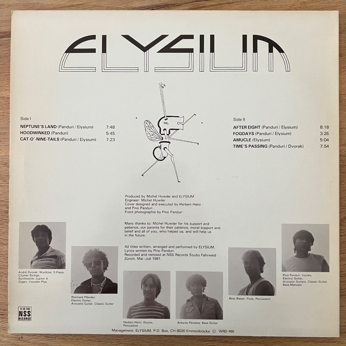 Elysium - Jours de brouillard / 1. Presses suisses. 1981 - (VG++ / M-)