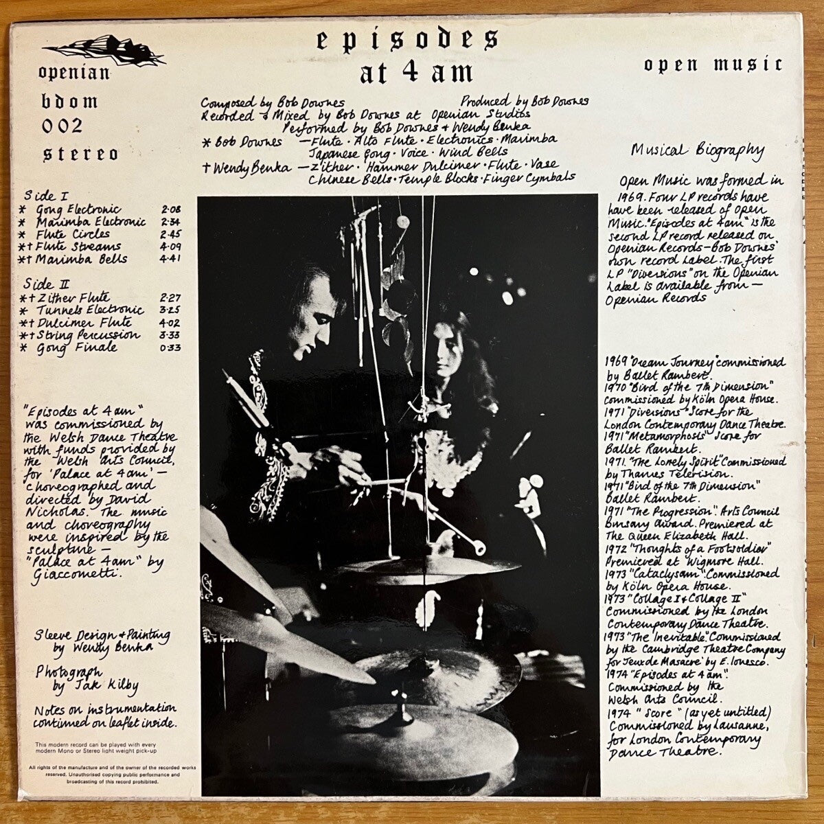 Bob Downes Open Music - Episodes At 4 PM / 1. UK-Press. 1974 - (VG++/VG++)