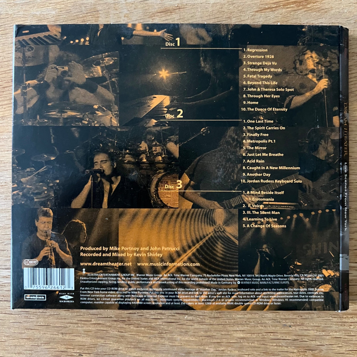 Dream Theater - Live Scenes From New York / 3 CD - 1. EU-Press. 2001 - (M-/M-)