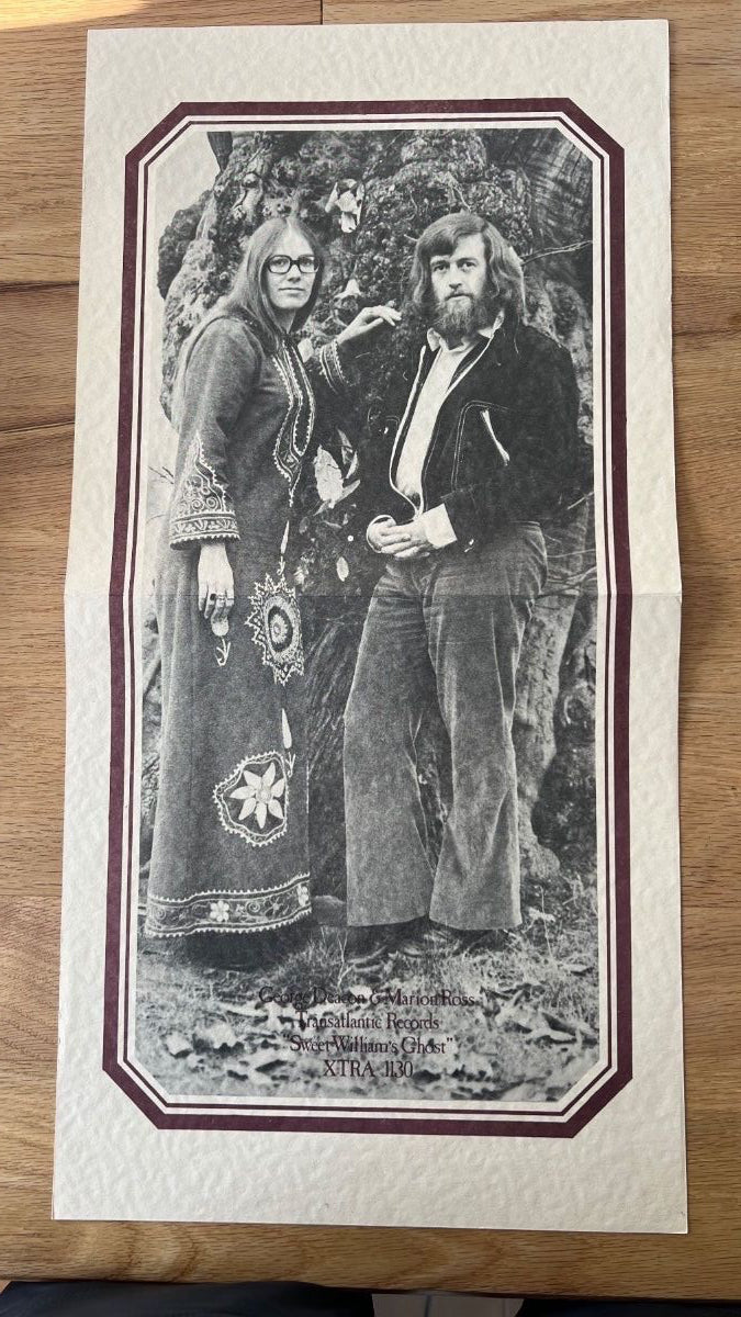 George Deacon et Marion Ross - Le Fantôme de Sweet William / 1re édition britannique. 1973 - (M-/M-)