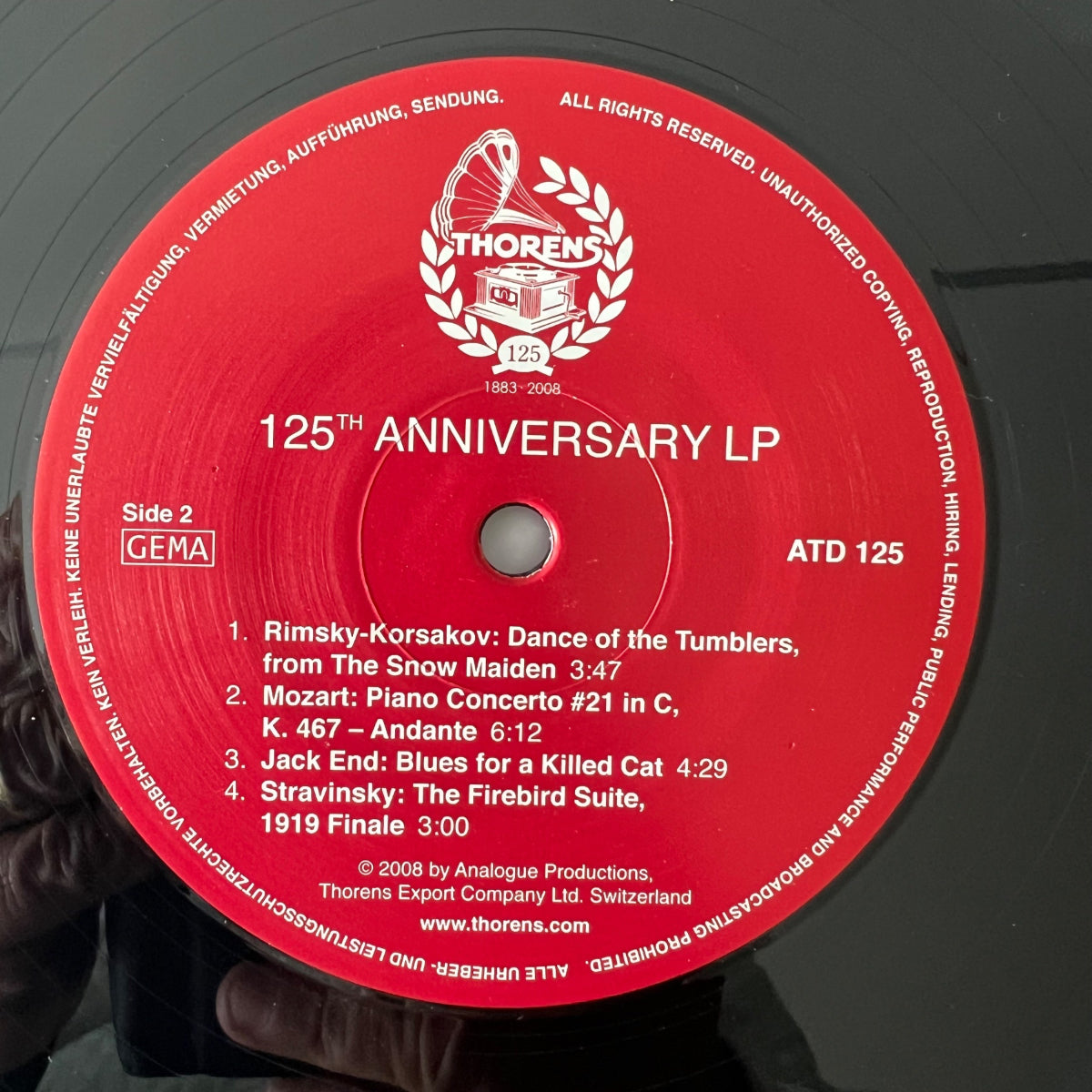 Various - Thrones 125th Anniversary / 3 LP - 1. Swiss 2008