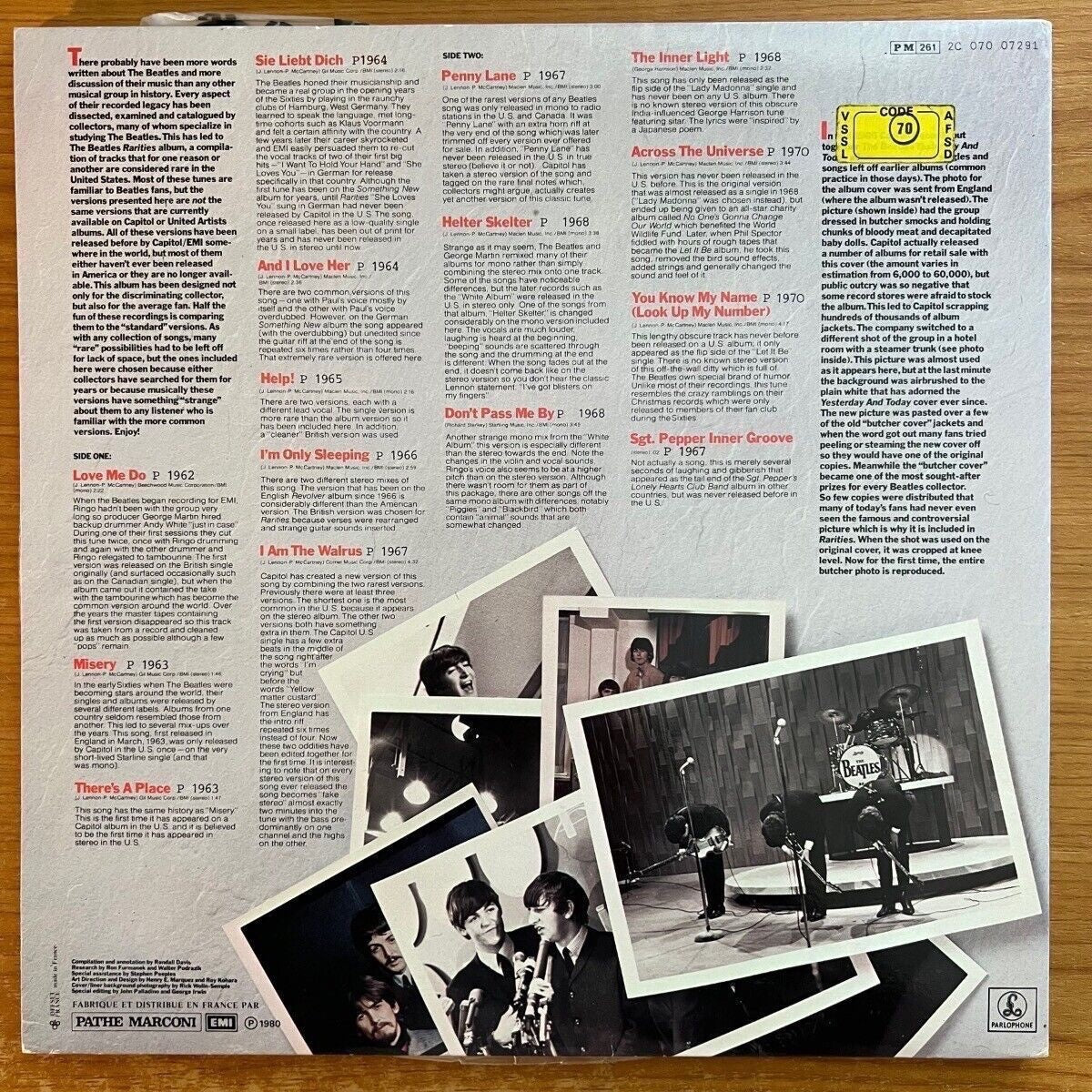 Beatles - Rarities / 1. France-Pressing 1980 - (M-/M-)