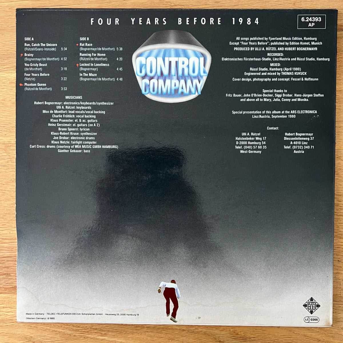 Control Company - Four Years Before 1984 / 1. D-Press. 1980 - (M-/VG++)