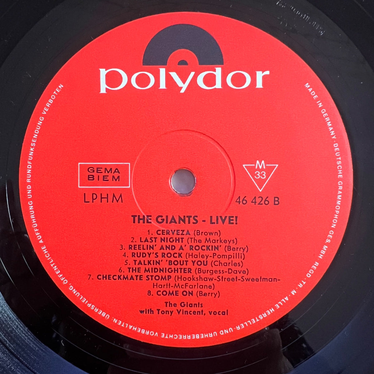 Giants - Live ! / 1. D-Press. 1964 - (M-/M-)