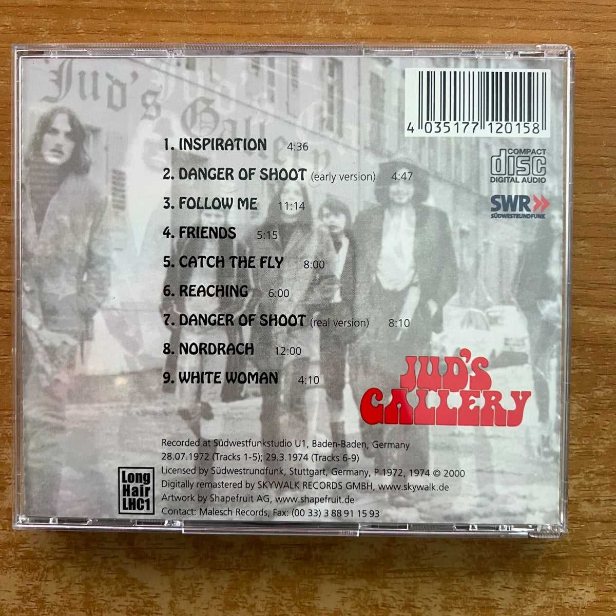 Jud's Gallery - SWF Sessions Vol. 1 / CD - 1st D-Press 2001 - (M-/M-)