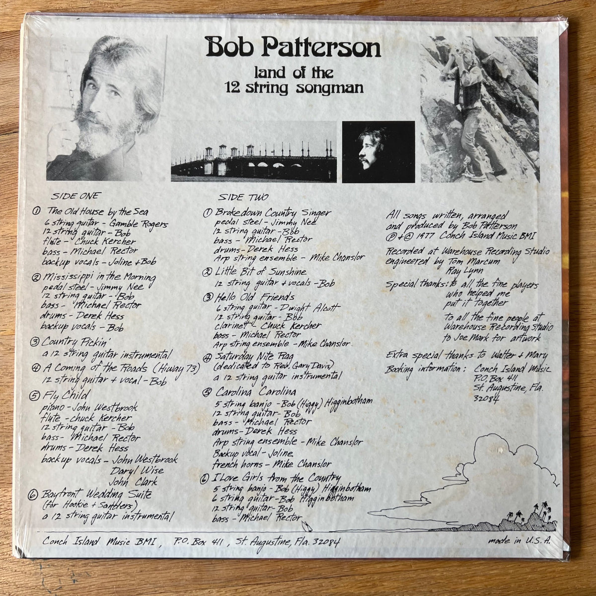 Bob Patterson - Land Of The 12 String Snowman / 1st US Press. 1977 - (M-/VG++)