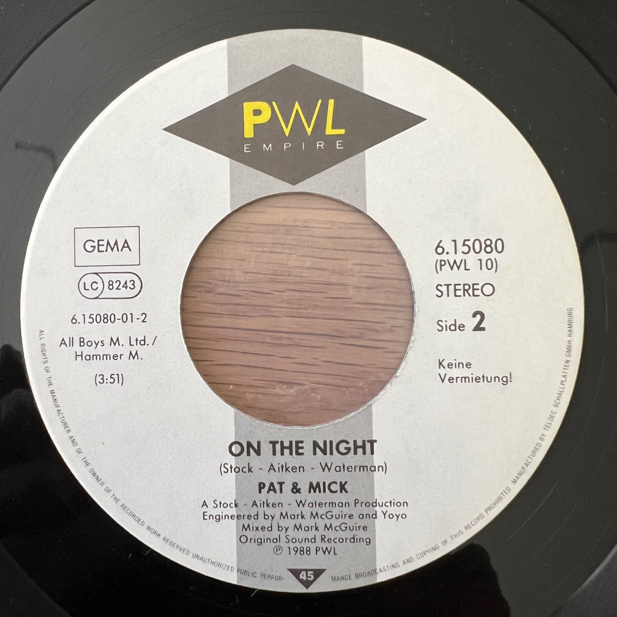 Pat & Mick - Let's All Chant / 1. D-Press. 1988 - (M-/VG+)