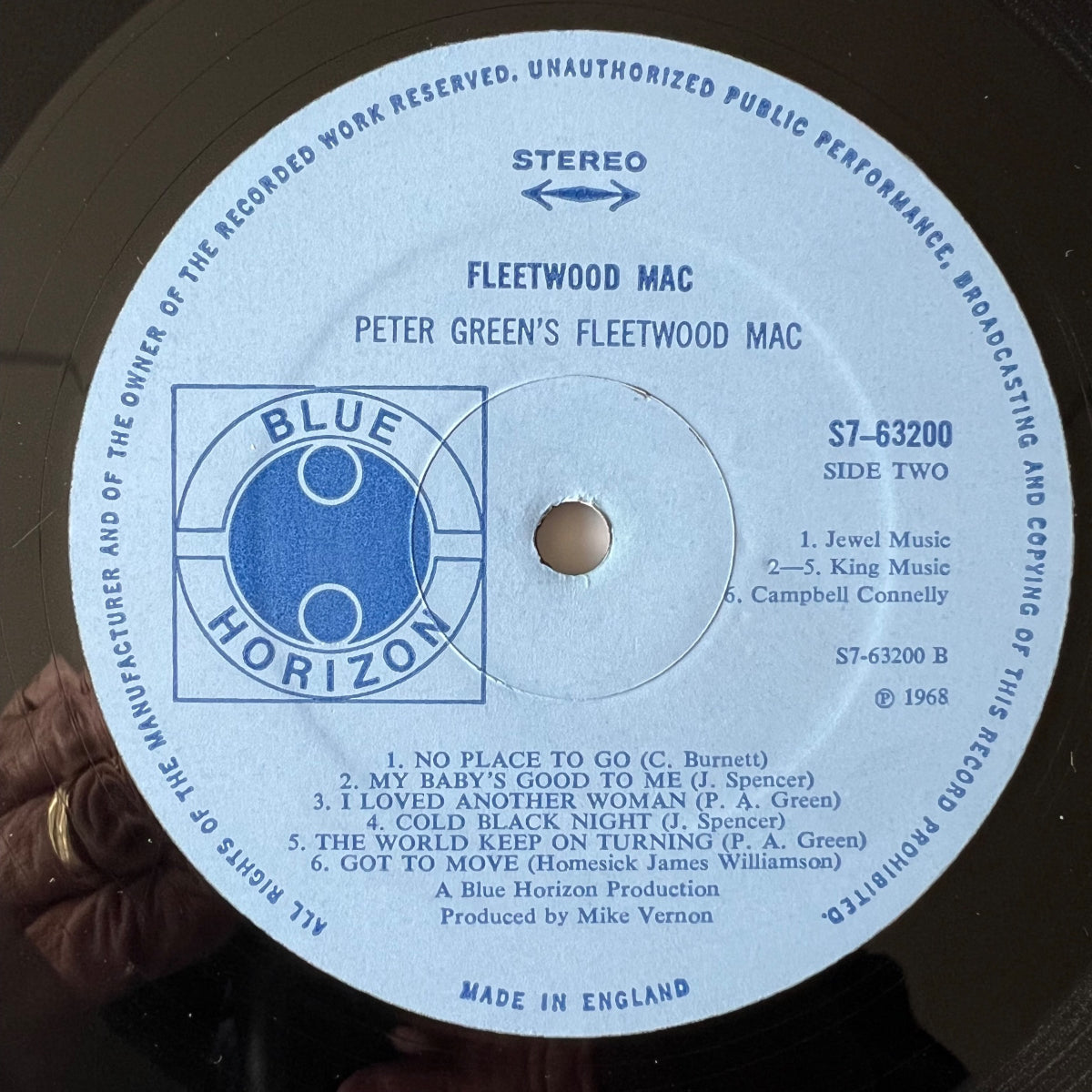 Fleetwood Mac - Fleetwood Mac de Peter Green / 1er Royaume-Uni 1968 - (M-/VG++)