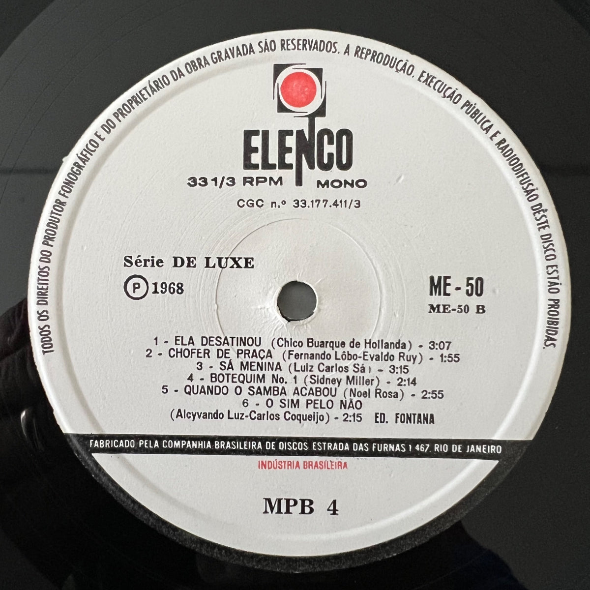 MPB4 - Same / 1. Brasil-Press. 1968 - (VG++/M-)