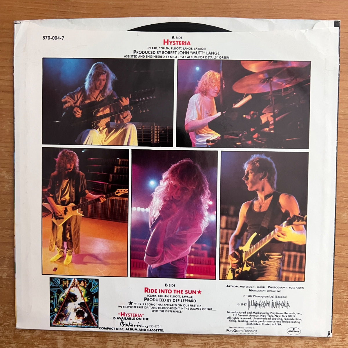 Def Lepard - Hysteria / 1. US-Press. 1987 - (M-/M-)