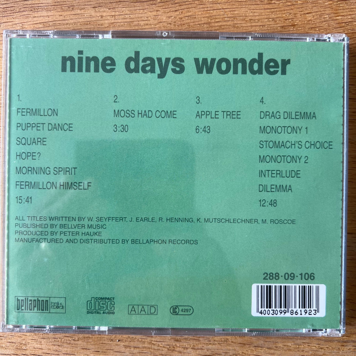 Nine Days Wonder - Same / CD - 1st D-Press. 1993 - (M-/M-)