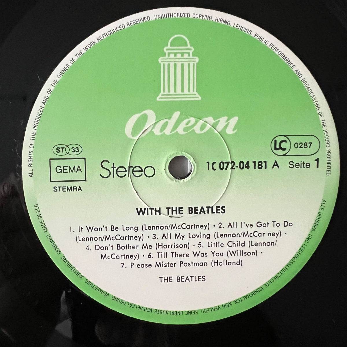 Beatles - With The Beatles / EU Press. 1981 - (M-/VG+)