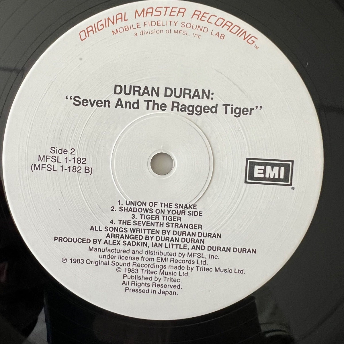 Duran Duran - Le Tigre et la Mort / Audiophon. MFSL 1983 - (M-/VG++)