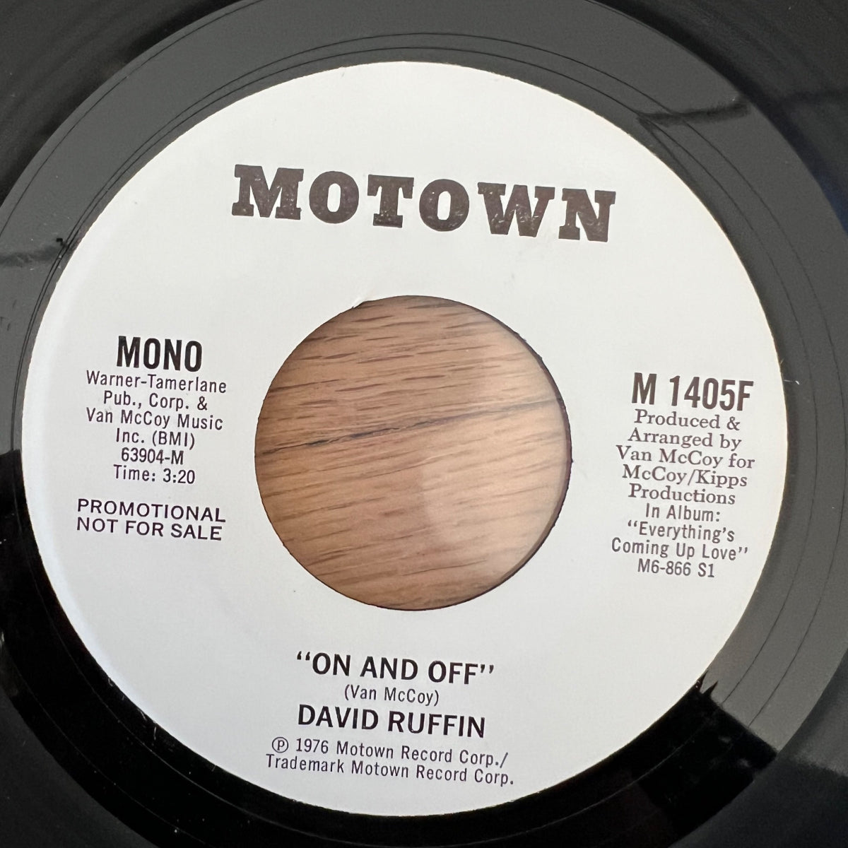 David Ruffin - On And Off / US Promo 1976 - (M-/Neutral)