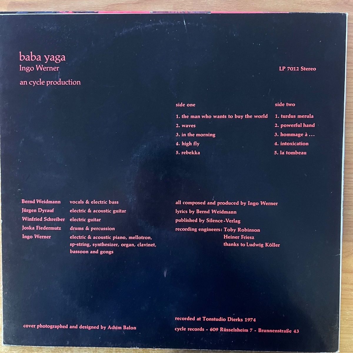 Baba Yaga - Same / 1. D-Press. 1974 - (M-/VG++)