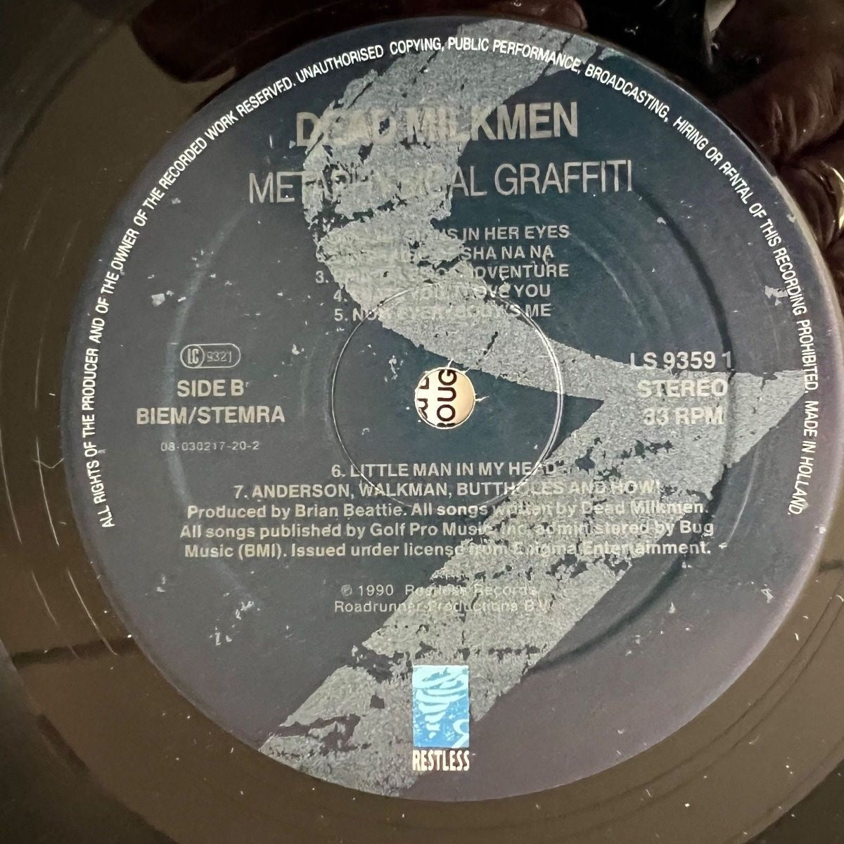 Dead Milkmen - Metaphysical Graffiti / 1st NL Press. 1990 - (M-/M-)