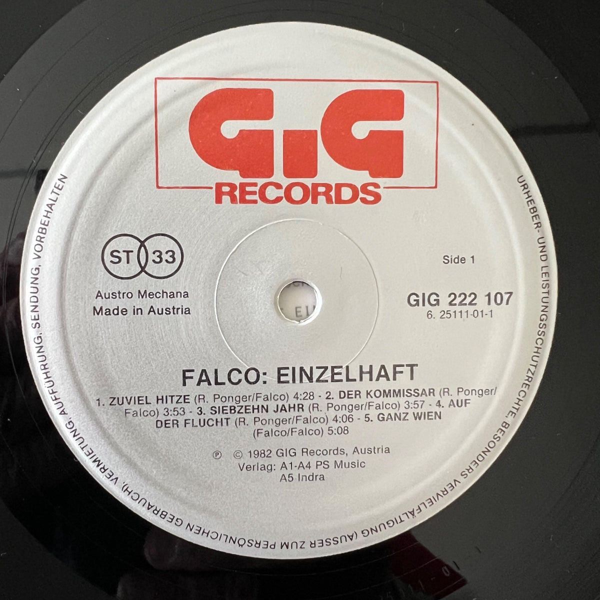 Falco - Solitary Confinement / 1. Austria-Press. 1982 - (M-/VG++)