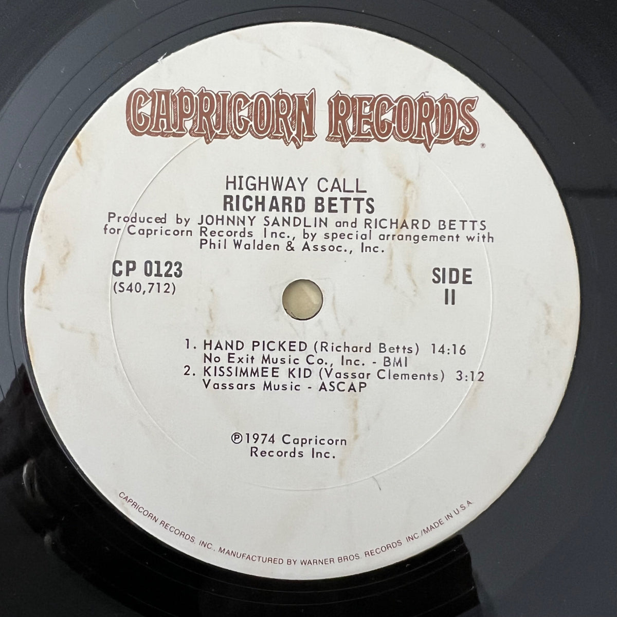 Richard Betts - Highway Call / 1. US-Press. 1974 incl. Poster - (M-/VG++)