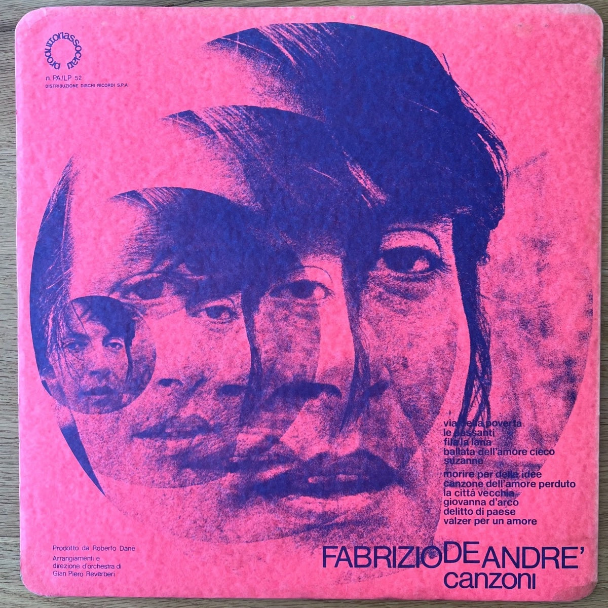 Fabrizio De Andre - Canzoni / 1. Italy-Press. 1974 - Blue Font - (VG++/VG++)