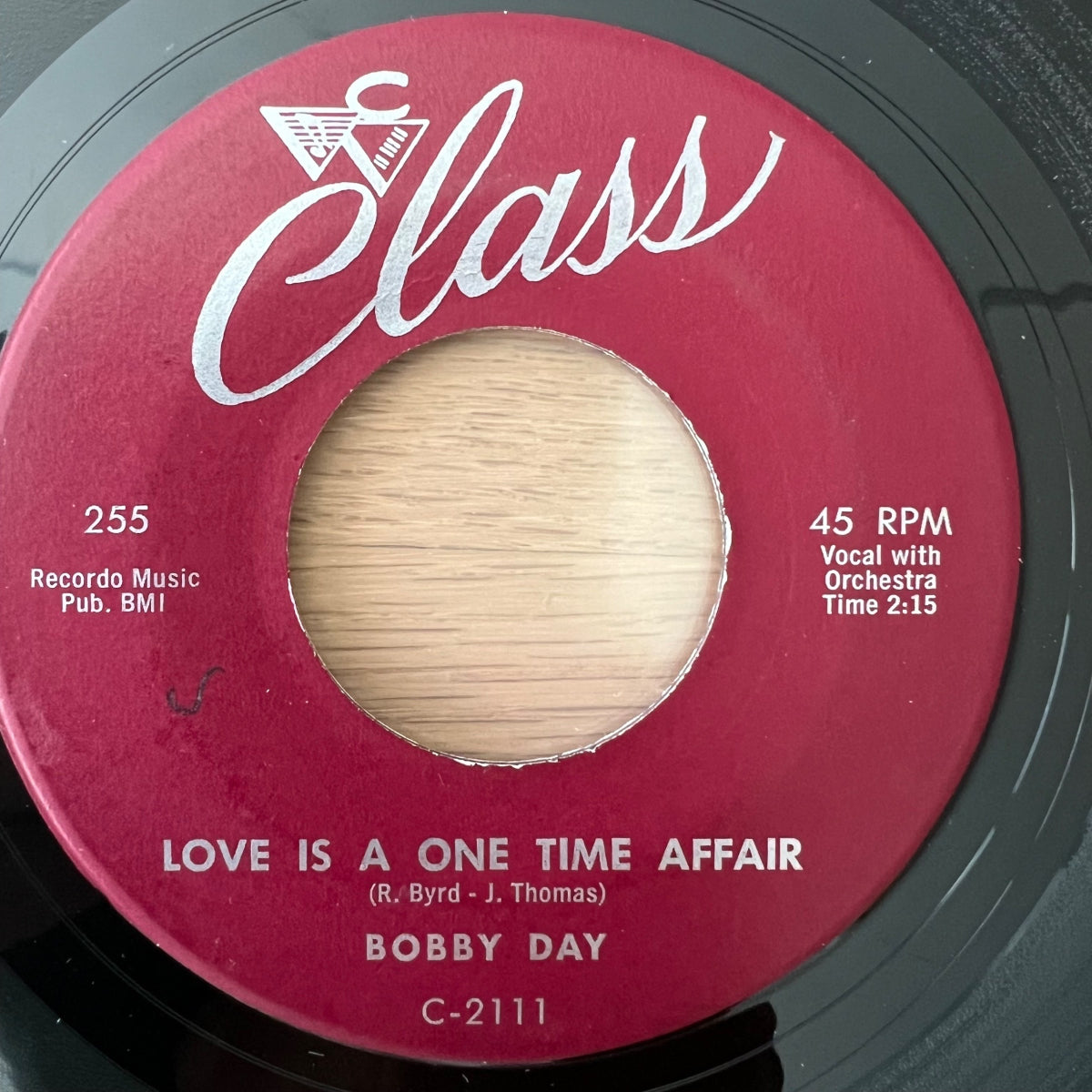 Bobby Day - Ain't Gonna Cry No More / 1. US-Press. 1959 - (M-/Neutral)