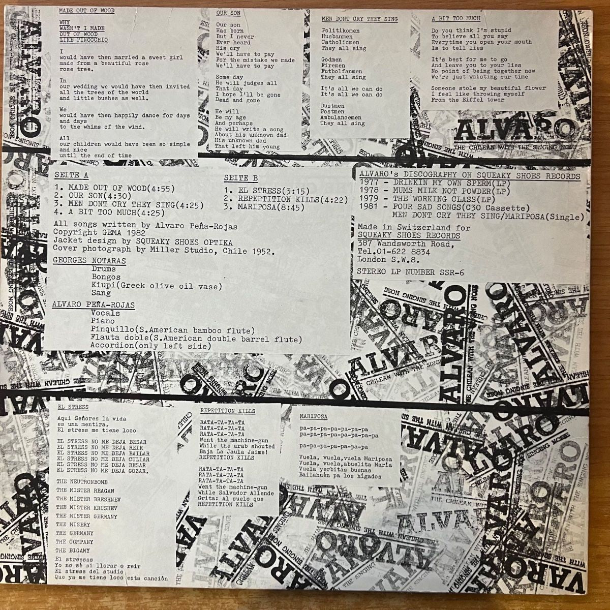 Alvaro - Repetition Kills / 1. UK-Press. 1982 signed - (M-/VG++)