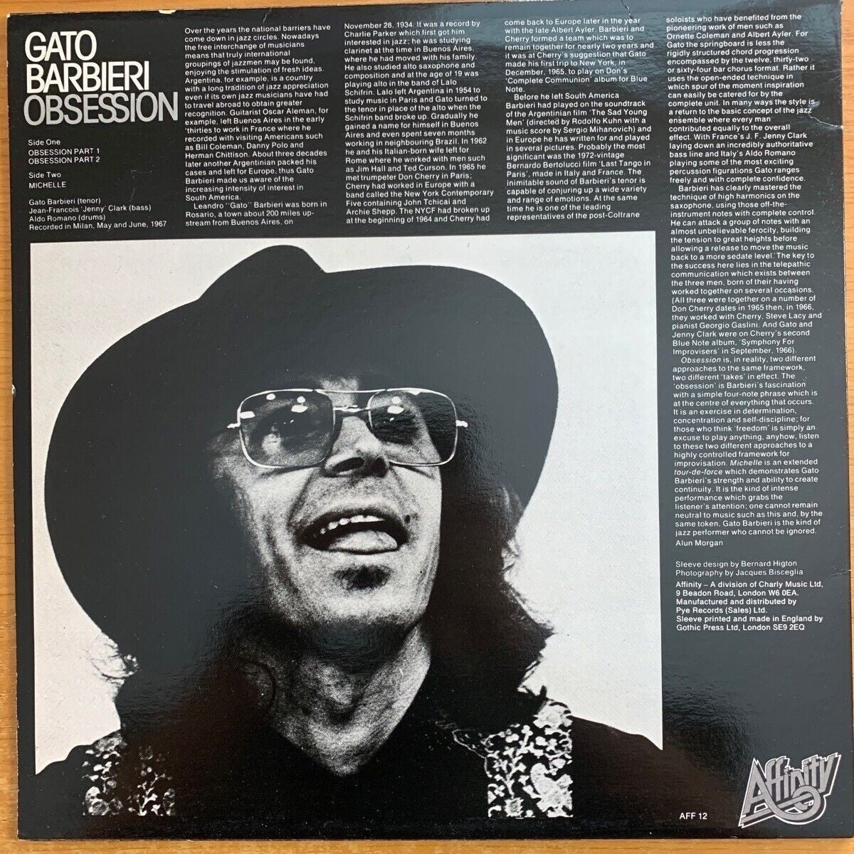 Gato Barbieri - Obsession // UK-Pressing 1978 - (M-/VG++)