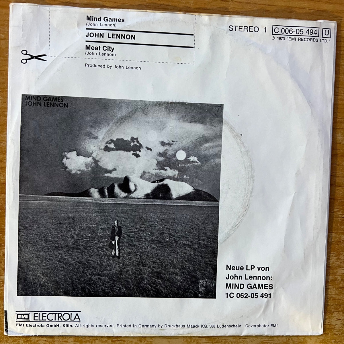 John Lennon - Mind Games / 1. D-Press. 1973 - (M-/VG+)