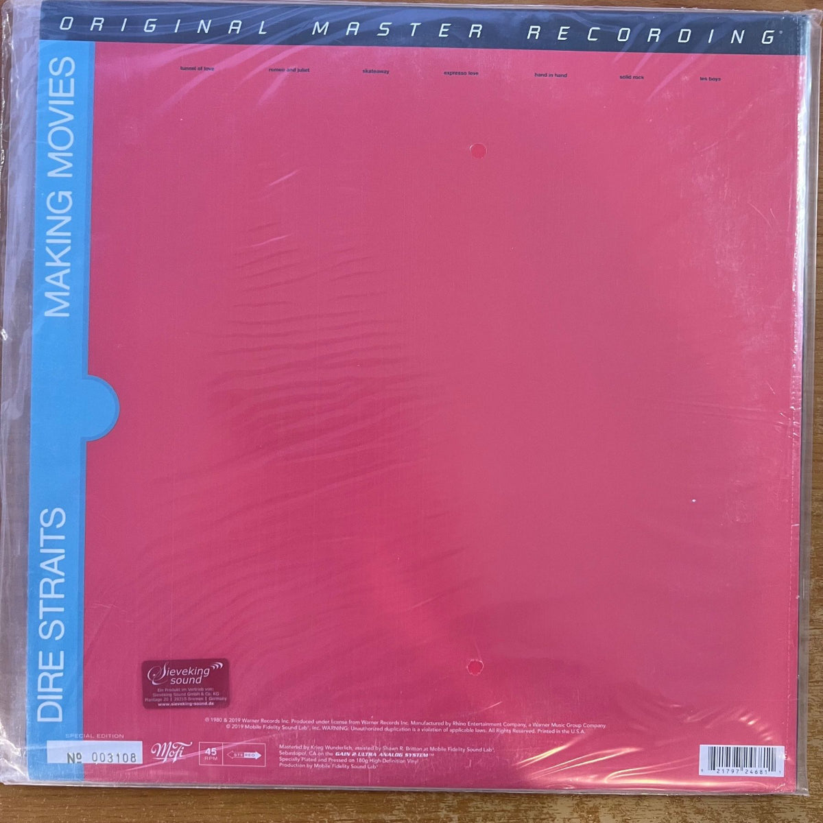 Dire Straits - Making Movies / 2 LP - Audiophile MFSL 2019 - (Neuf et scellé)