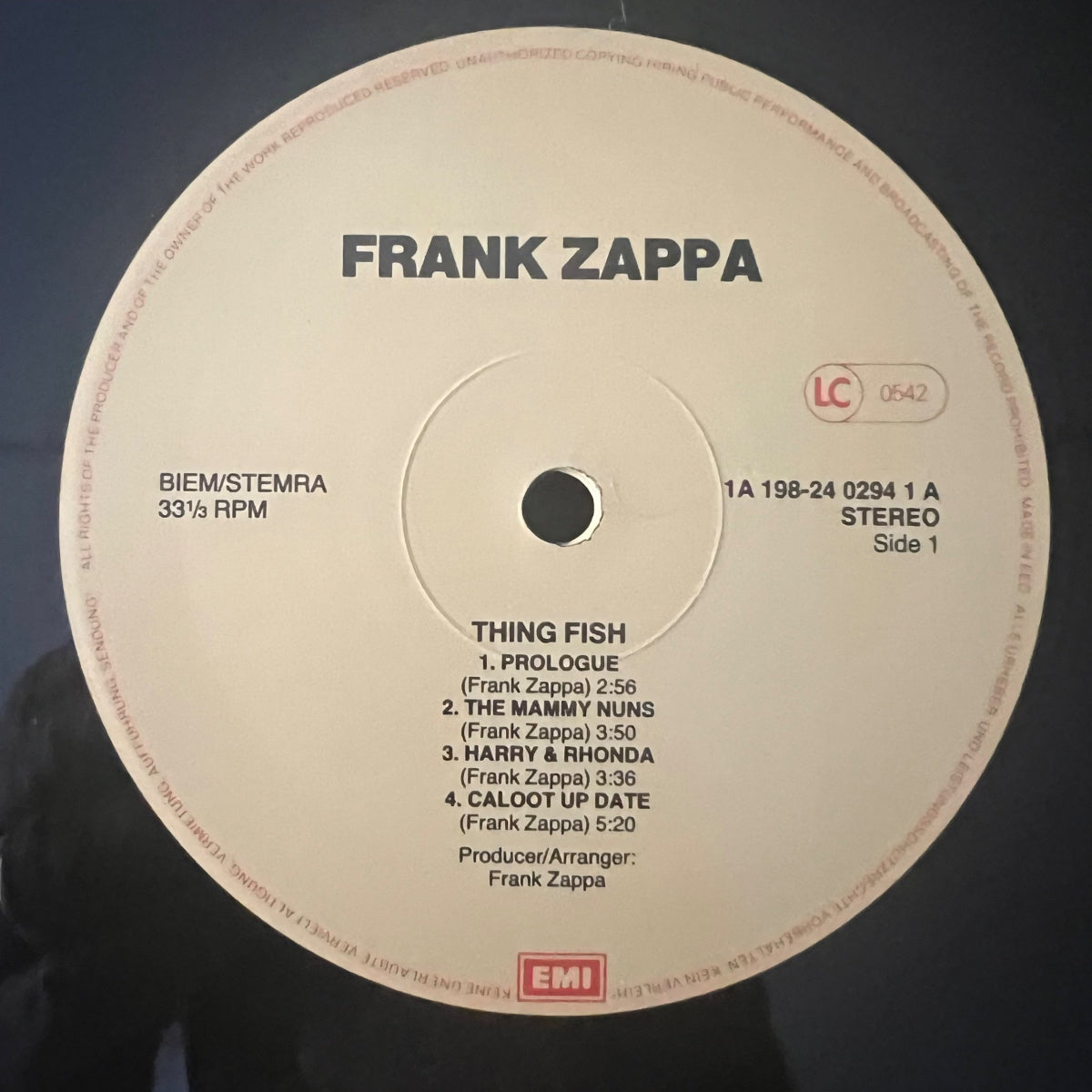 Frank Zappa - Thing Fish / Coffret 3 LP et livret - Pressage européen. 1984 - (M-/VG+)