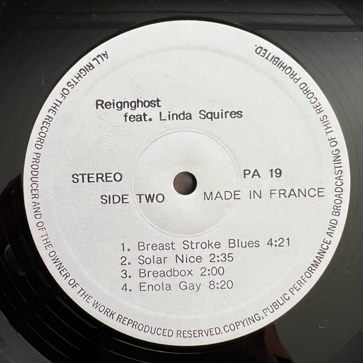 Reign Ghost - Feat. Lynda Squires / France-Press. RE - (M-/M-)