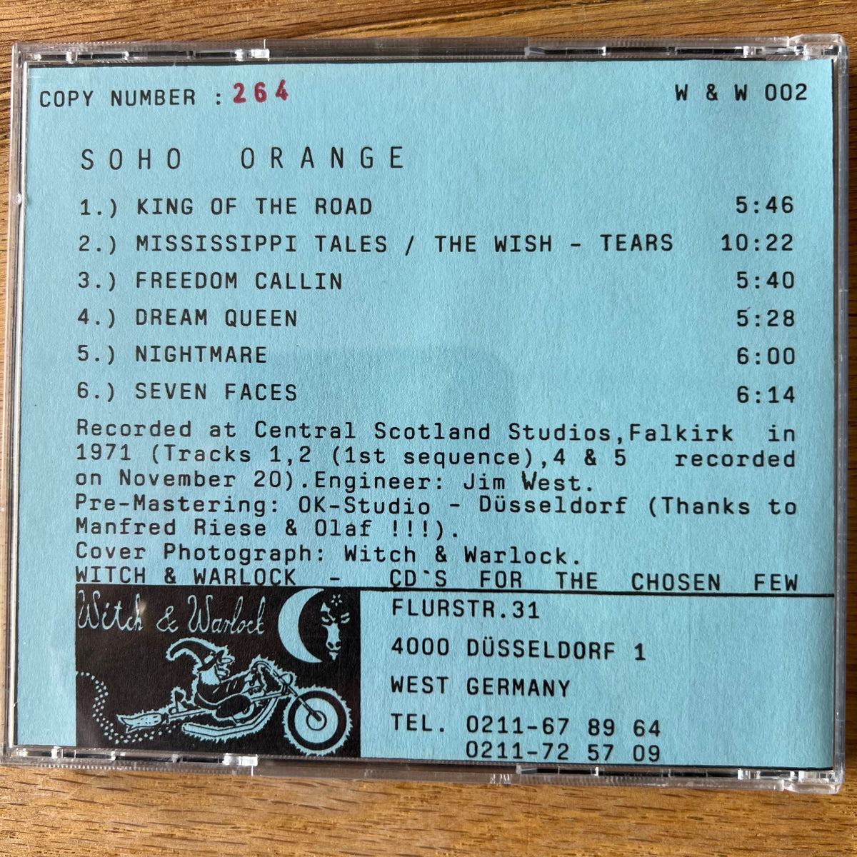 Soho Orange - Same / 1. D-Press. 1989 sur CD - (M-/M-)