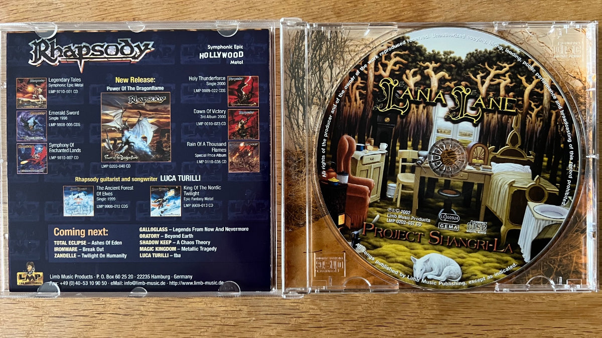 Lana Lane - Project Shangri-La / CD - 1. EU-Press. 2002 - (M-/M-)
