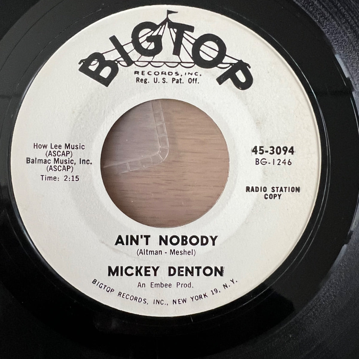 Mickey Denton - Nature Boy / Promo US 1962 - (M-/Neutre)