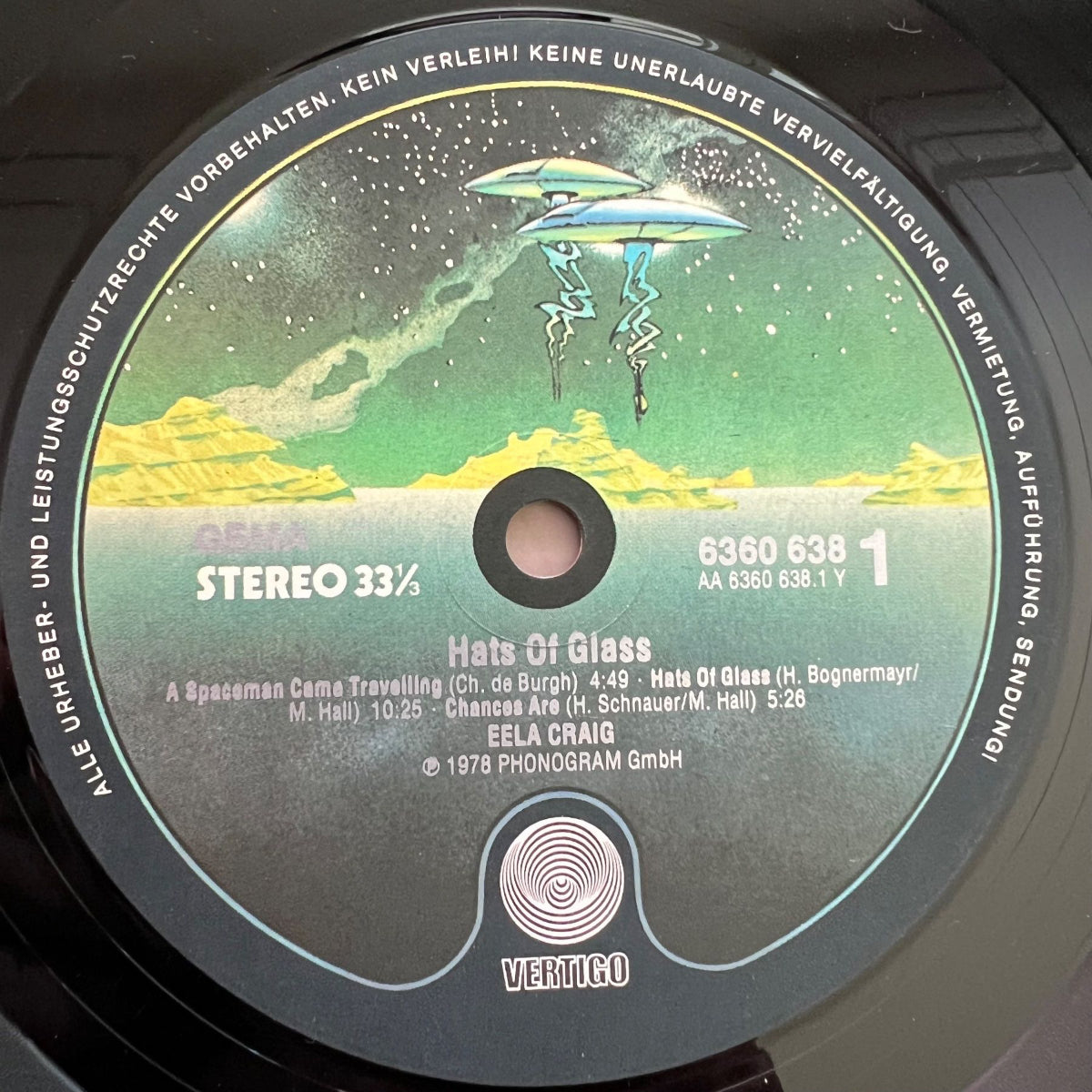 Eela Craig - Hats Of Glass / 1. D-Press. 1978 - (VG+/VG++)