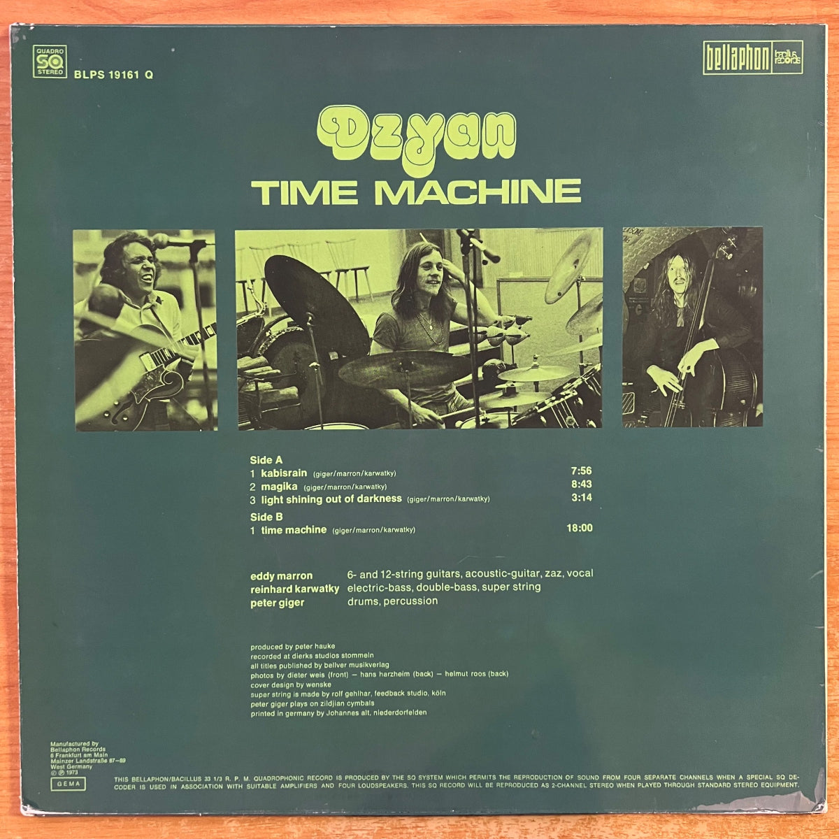 Dzyan - La Machine à remonter le temps / 1. D-.Press. 1973 - (M-/VG++)