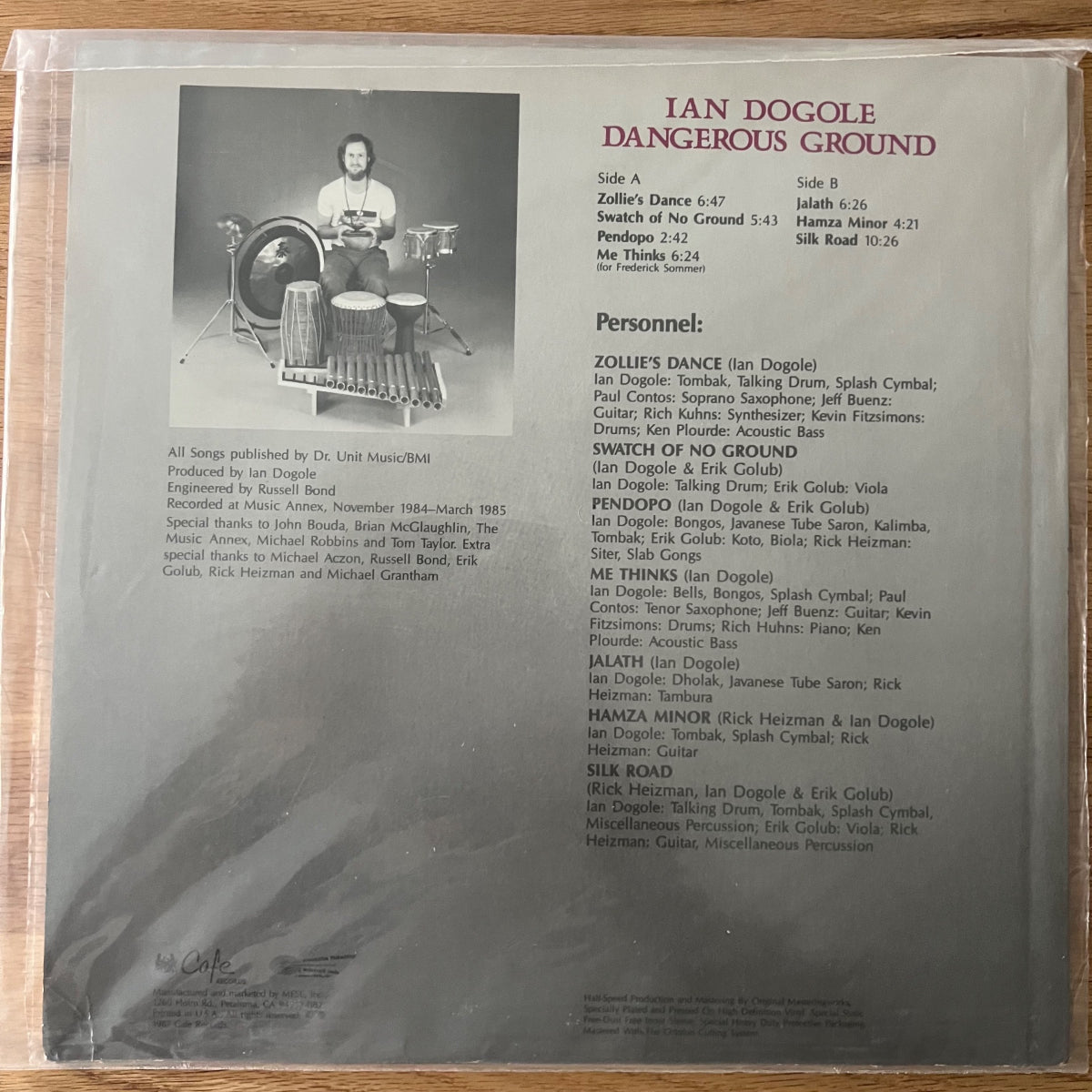 Ian Dogole - Dangerous Ground / US Press. 1987 - Audioph. MFSL - (Mint & Sealed)