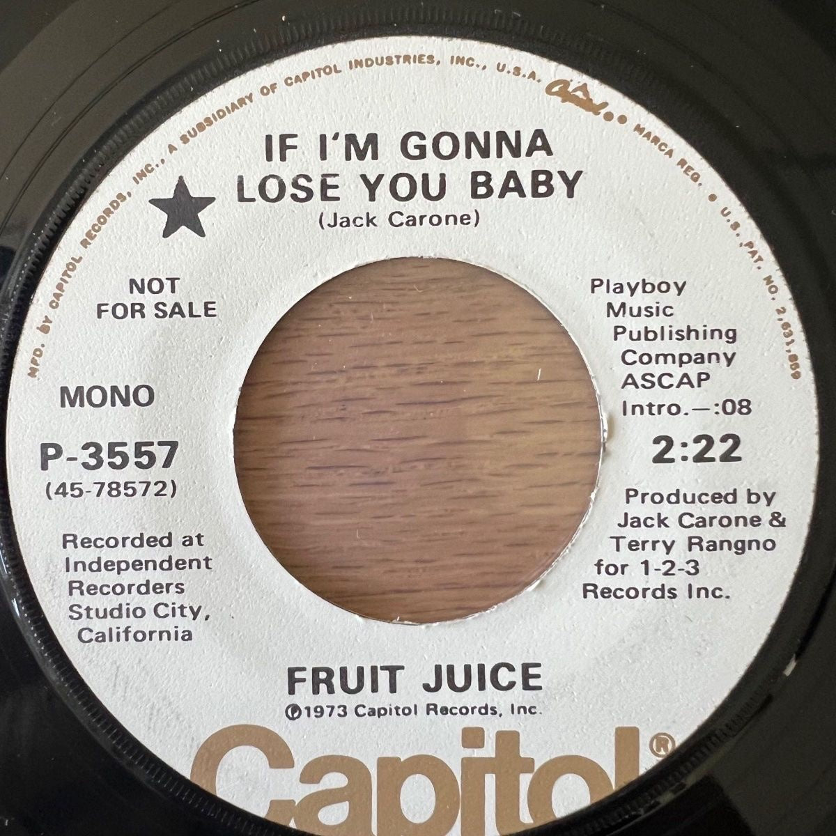 Fruit Juice - If I'm Gonna Lose You Baby / US-Promo 1973 - (VG++/Neutral)