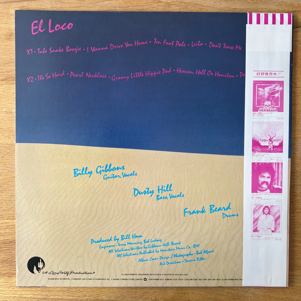 ZZ Top - El Loco / 1. Japan-Press. 1981 - (M-/M-)
