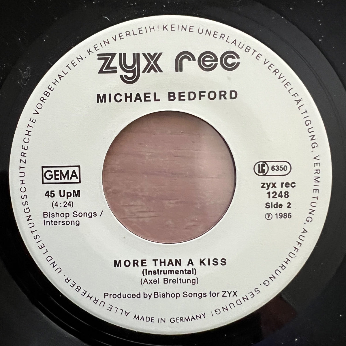 Michael Bedford - More Than A Kiss / 1st Press. 1986 - (M-/M-)