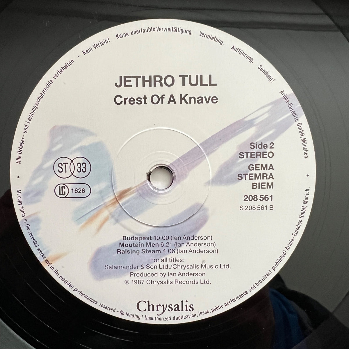 Jethro Tull - Crest Of A Knave / 1. EU-Press. 1987 - (M-/VG++)